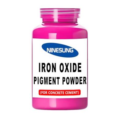 Imagem de Ninesung Pó de pigmento de cor de concreto - Óxido de ferro em pó para cimento, concreto, argamassa, argamassa, estuque, argila, cal, gesso, tinta, artesanato DIY - Não desbota, sombra vibrante de