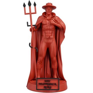 Imagem de Estátua Exu Destranca Ruas Umbanda Candomblé (Cor Sanguis Obscurus)