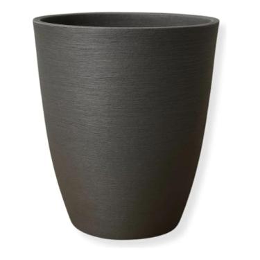 Imagem de Vaso Planta Decorativo Jardim Polietileno Coluna Redonda Tamanho P 36x43 Cor: Cinza