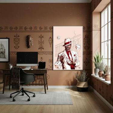 Imagem de Quadro Decorativo Zé Pilintra No Jogo Da Sorte - 70X50Cm - Quadros On-