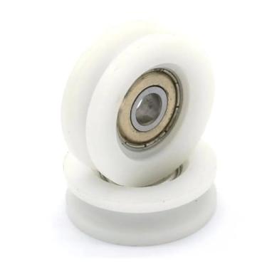 Imagem de 2 peças 6 x 32 x 10 mm Largura do sulco em U 5,3 mm Rolamento de esferas de trilho selado polia guia