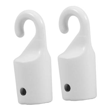 Imagem de 2 peças de cortinas acessórios de gancho de haste de varinha gancho de ponta de varinha gancho de haste de inclinação para persianas, tampas de gancho de varinha cega, ganchos de substituição para