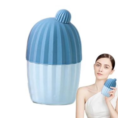 Imagem de Rolos de gelo para rosto | Massageador facial reutilizável de silicone com molde de resfriamento | Suprimentos para cuidados com a pele, rolo de limpeza facial para olhos e pescoço