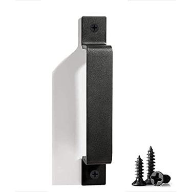 Imagem de Maçaneta de porta preta de ferro forjado maçaneta de porta de celeiro puxador de porta deslizante puxador de porta de armário maçaneta de porta de madeira/320 mm/12,59 pol (320 mm/12,59 pol)