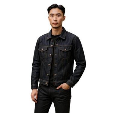 Imagem de Jaqueta Jeans Preta  Masculina-Masculino