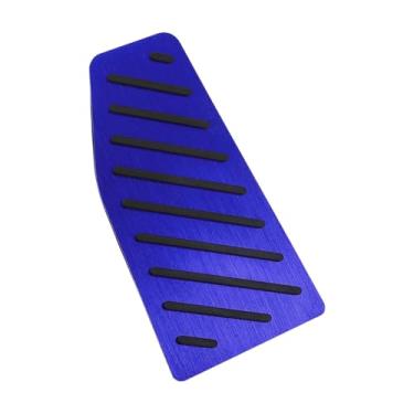 Imagem de Hihaha 1 peça de cobertura de pedais de apoio para os pés automático/manual almofadas de pedal apoio para os pés capa de almofada de pedal morto para Toyota RAV4 2019-2024 liga de alumínio azul
