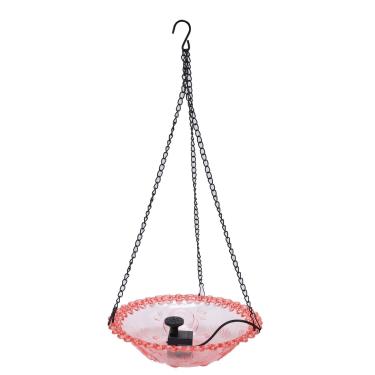 Imagem de Jiawu Fonte de Banho para Pássaros Pendurado Alimentador de Beija-flor água para Jardim Pátio Pátio Plástico Multifuncional Alimentado por USB Banho de Pássaros para Exterior Verde 9,25 X 17,7 pol.