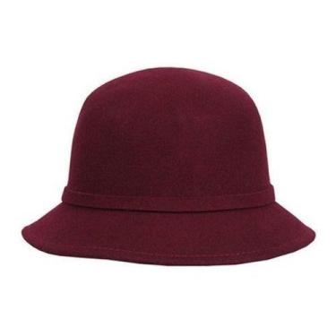 Imagem de Chapeu Tipo Clocher (pcs) - mmmagazine, feltro liso, UN/Bordô