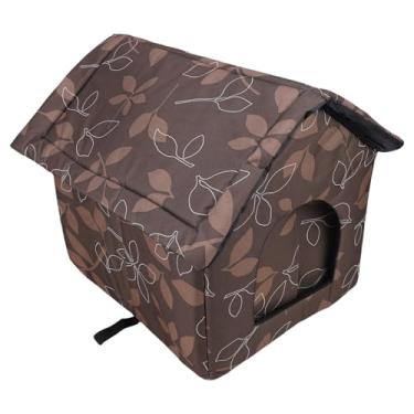 Imagem de Zerodis Casa para Gatos Ao Ar Livre à Prova de Intempéries, Casas para Gatos e Condomínios Abrigo Isolado para Animais de Estimação Com Design Quente para Cães e Vadios No Inverno, para Selvagens
