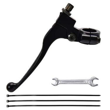 Imagem de Alavancas de freio de embreagem universal, 22 mm, poleiro, motocicleta, preta, manopla de freio de embreagem esquerda para a maioria dos veículos off-road de 50cc 70cc 90cc 110cc e 125cc motocicleta