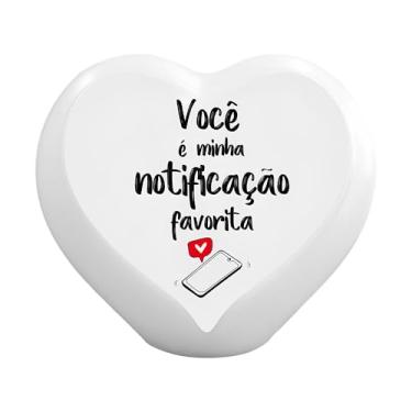 Imagem de Luminária Coração “Minha Notificação Preferida” – Abajur Decorativo LED – Luz Ambiente Romântica para Quarto, Sala ou Escritório