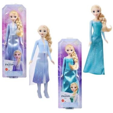 Imagem de Kit 2 Bonecas Frozen Rainha Elsa Saia+Capa Cintilante Mattel
