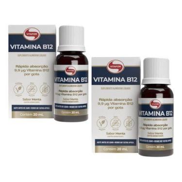 Imagem de Kit 2x Vitamina B12 Liquida 20ml Vitafor Metilcobalamina