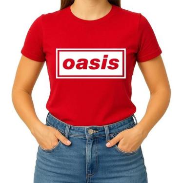 Imagem de Camisa Camiseta 100% Algodão Masculina Feminina Banda de Rock Oasis MD