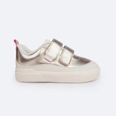 Imagem de Tenis pampili mini yumi bicolor, Dourado, 23