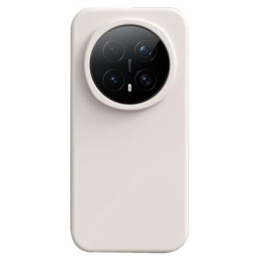 Imagem de LYJSMGZ Capa de silicone líquido para Huawei Honor Magic 8 Pro/Magic 8, revestimento macio de dissipação de calor fino protege arranhões capa fosca contra choque, branca, Majic 8 Pro