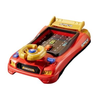 Imagem de harayaa Volante de carro de corrida de brinquedo, simulador de direção com sons, brinquedo educativo para crianças de 3, 4, 5 e 6 anos, Versão Racing Vermelha