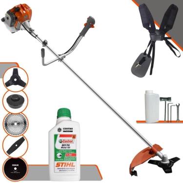 Imagem de Roçadeira Lateral Tekna Rl520acg2 2hp 5 Em 1 + óleo Stihl