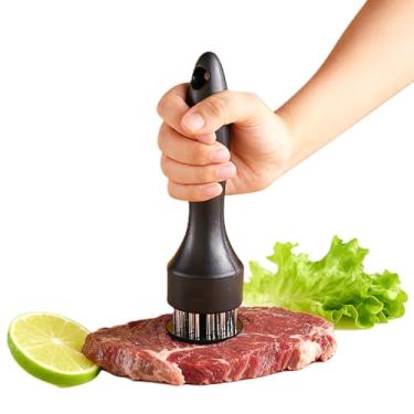 Imagem de CXY Ferramenta de amaciador de carne com 20 lâminas de aço inoxidável – Amaciador de carne resistente e triturador de frango para carne de porco e aves – Utensílio de cozinha de fácil limpeza