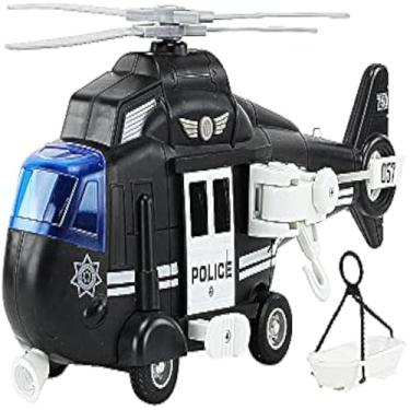 Imagem de Helicoptero de resgate policial para emergencias, socorro e operacoes aereas, forte