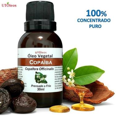 Imagem de Óleo Vegetal De Copaíba 30ML 100% Natural Puro - UTÓleos