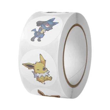 Imagem de Adesivos Kawaii De Anime Pokémon Eevee 500pcs/Rolo Decorações DIY Para