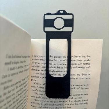 Imagem de Marcador Pagina Livro Caderno CAMERA FOTO BOOKMARK Criativo Leitura Di