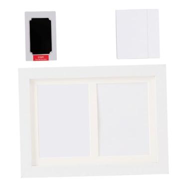 Imagem de Generic Kit para Impressão de Mãos e Pés do Bebê, Almofada de Tinta, Porta-Retrato Decorativo para Casa, Lembrança de Recém-Nascido para Amantes de Animais de, Branco