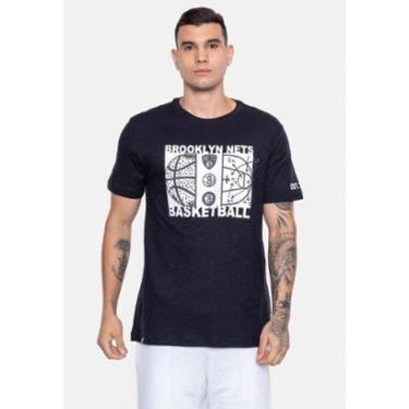 Imagem de Camiseta NBA Straight Up Brooklyn Nets Masculino-Masculino