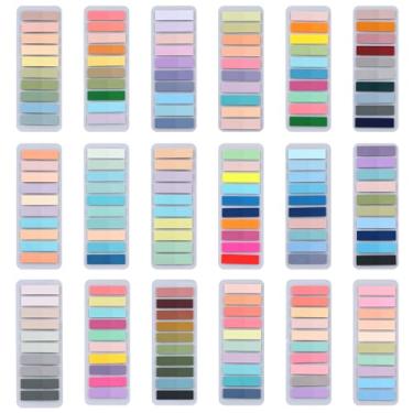 Imagem de 3600 peças de abas adesivas transparentes notas adesivas reposicionáveis abas índices adesivos de memorando para anotação de livros, pastas, monitores (1)