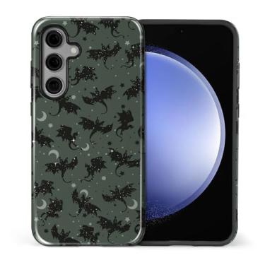 Imagem de Zhhoya Capa para Samsung Galaxy S25, estampa de dragão mágico, à prova de choque, híbrida, 2 camadas, proteção rígida para meninas, mulheres, meninos e homens