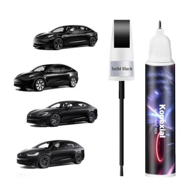 Imagem de Tinta de retoque preta sólida (PBSB) compatível com Tesla Model Y/3/X/S, removedor de arranhões de carro premium para arranhões profundos, caneta de pintura de carro, reparo de arranhões, tinta de
