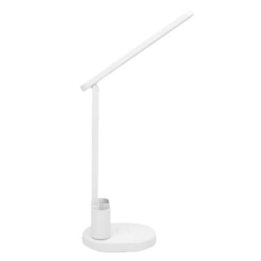 Imagem de aqxreight Lâmpada de Mesa LED, Luz de Leitura Regulável Recarregável Com 3 Modos de Controle de Toque Cabeça Ajustável de 180 ° e Suporte de Caneta Removível, para Dormitório de