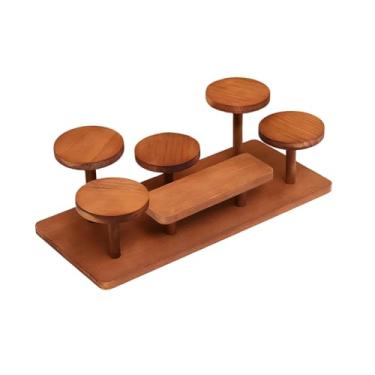Imagem de Colaxi Suporte de exibição em camadas de madeira, prateleira para plantas, cupcake, mesa, organizador para prêmios, lojas, decoração de cozinha