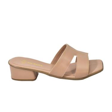 Imagem de Sandália Feminina Salto Bloco Casual Tamanco  Lançamento Verão 19898 -