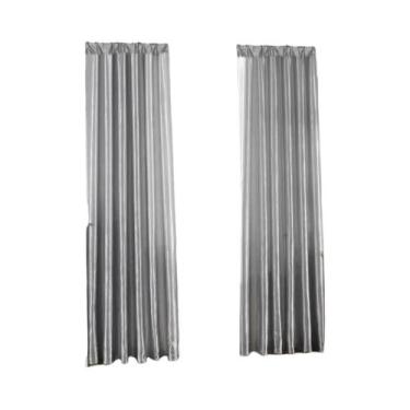 Imagem de Cortina De Pólo De Cetim Em Cor Sólida Para Decoração De Sala De Estar