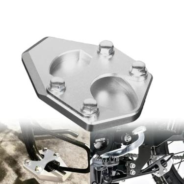 Imagem de Prata CT125 Extensor de suporte lateral para pés acessórios de placa de suporte compatíveis com Trail125 2021-2023 Ct125 2020-2023