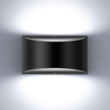 Imagem de Lightess Arandelas de parede modernas lâmpada de parede interna regulável LED para baixo lâmpada de parede 12W para quarto sala de estar escada, branco frio