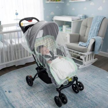 Imagem de Mosquiteiro Para Carrinho de Bebê Universal com Aplicações Diversas Co