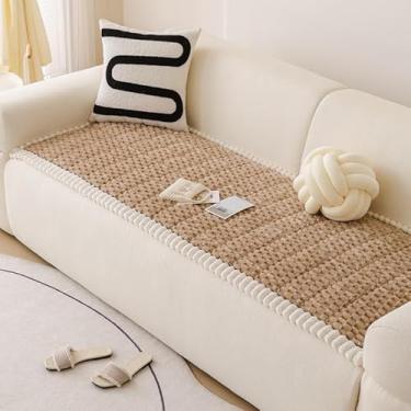 Imagem de Wuly4ever Capa de sofá que aceita animais de estimação, lavável, antiderrapante, marrom, 70 x 180 cm