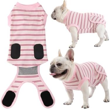 Imagem de Fato de recuperação para cães, traje de recuperação de cirurgia para cães, macacão macio para cirurgia feminina, traje de recuperação cirúrgica alternativa de cone de cachorro, terno de feridas