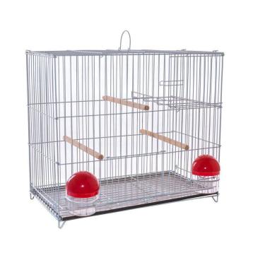 Imagem de Gaiola Criadeira Canário Diamante Gould Suporte Ninho Epóxi