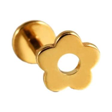 Imagem de Brincos De Flor Em Titânio Com Zircônia, Joias De Piercing Para Cartil