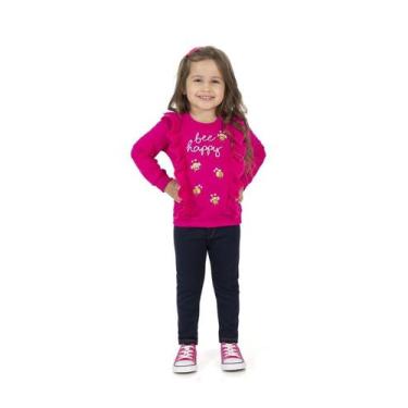 Imagem de Conjunto infantil Bee Happy, Lilás, Preto, 3