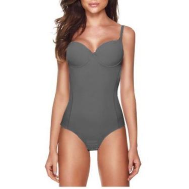 Imagem de Cinta modeladora feminina body redutor afina cintura bojo Liebe, Preto