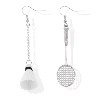 Imagem de Brincos de beisebol para mulheres, brincos de beisebol 3D, brincos pendentes de taco de beisebol, joias de beisebol, presente para fãs, Adjustable, Metal, Sem pedra preciosa