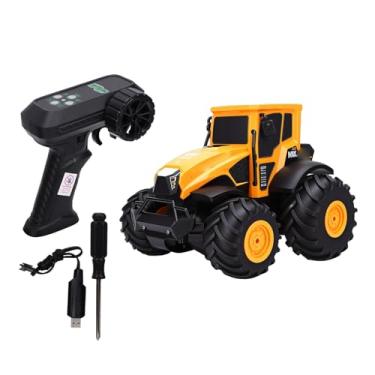 Imagem de Luocute Trator de Controle Remoto, Caminhão RC à Prova D'água IPX7 de 2,4 GHz Com Motor Duplo 4WD para Meninos de 6 a 12 Anos, Veículo Agrícola Off-road Com Luzes LED, Presentes de
