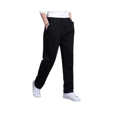 Imagem de Calças Esportivas Casuais Masculinas Estilo Coreano, Tubo Reto, Para C