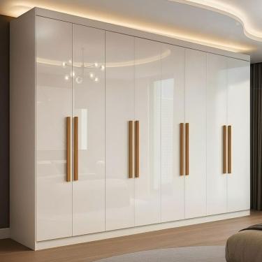 Imagem de Guarda-Roupa Casal Odisseia Plus 8 Portas 4 Gavetas Branco - Maxel
