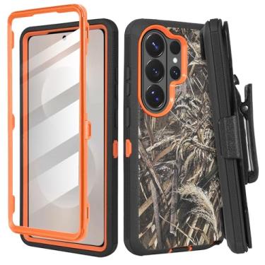 Imagem de Capa Thousand Gear compatível com Samsung Galaxy S26 Plus com protetor de tela integrado, capa protetora robusta de corpo inteiro com clipe de cinto, capa resistente à prova de choque (camuflagem)